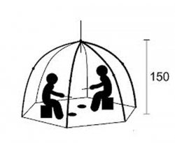 Палатка для зимней рыбалки Стэк "ELITE" двухместная